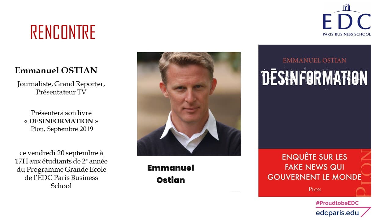 Rencontre avec Emmanuel Ostian EDC Paris Business School